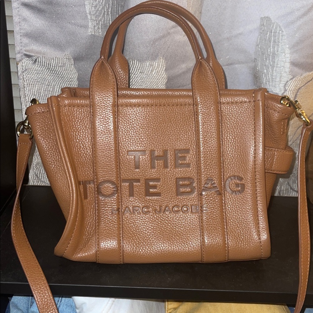 Marc Jacobs Tan Leather Tote Bag